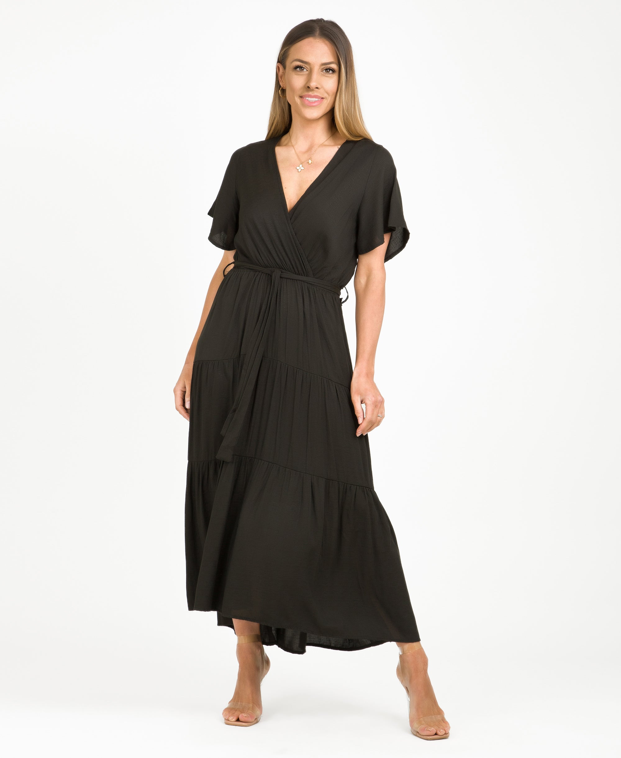 KRISP Plain Tiered Wrap Front Summer (10992)